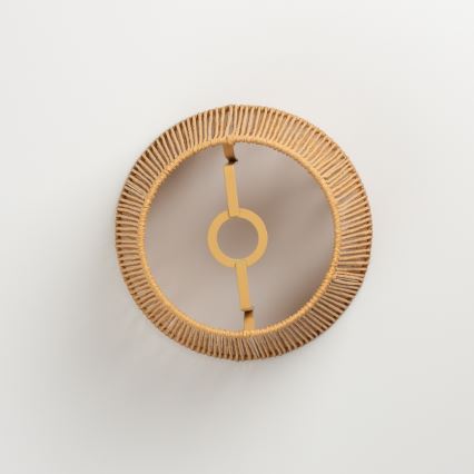 Brilagi - Lustre de tecto LED de superfície CERIA BOHO 1xE27/40W/230V, Ø 28 cm, castanho/carvalho