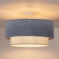 Brilagi - Lustre de Tecto LED Sobreposto BOHO ECO 1xE27/10W/230V Ø 40 cm azul/creme
