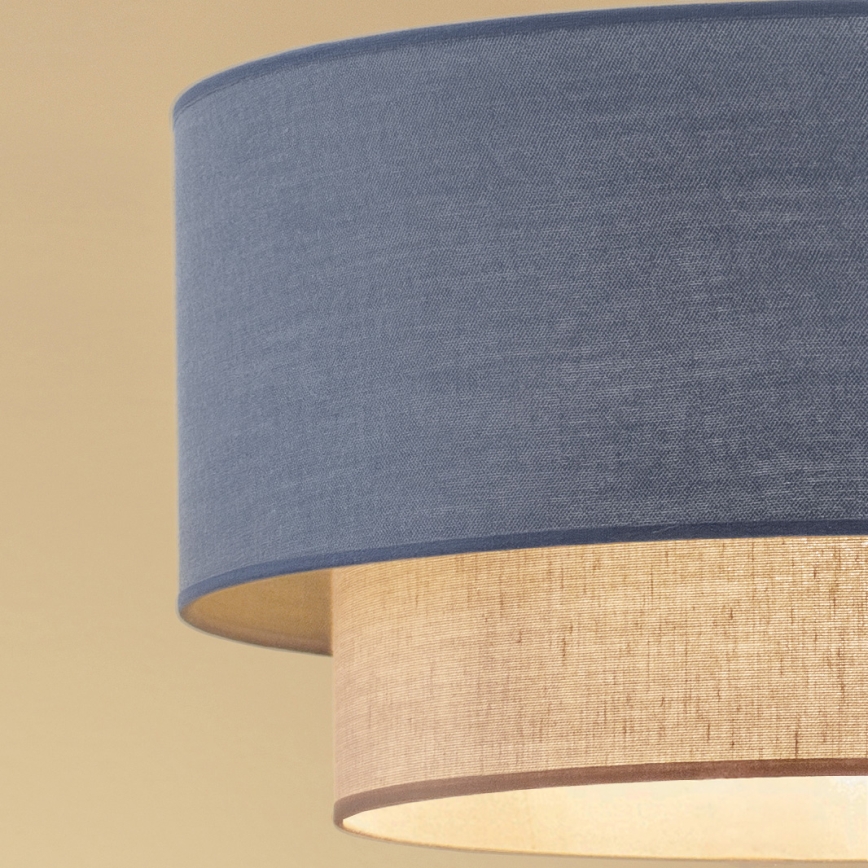 Brilagi - Lustre de Tecto LED Sobreposto BOHO ECO 1xE27/10W/230V Ø 40 cm azul/creme