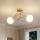 Brilagi - Lustre de tecto montado à superfície MILO 2xE27/60W/230V dourado