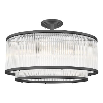 Brilagi - Lustre de tecto RAMOS 6xE14/60W/230V preto