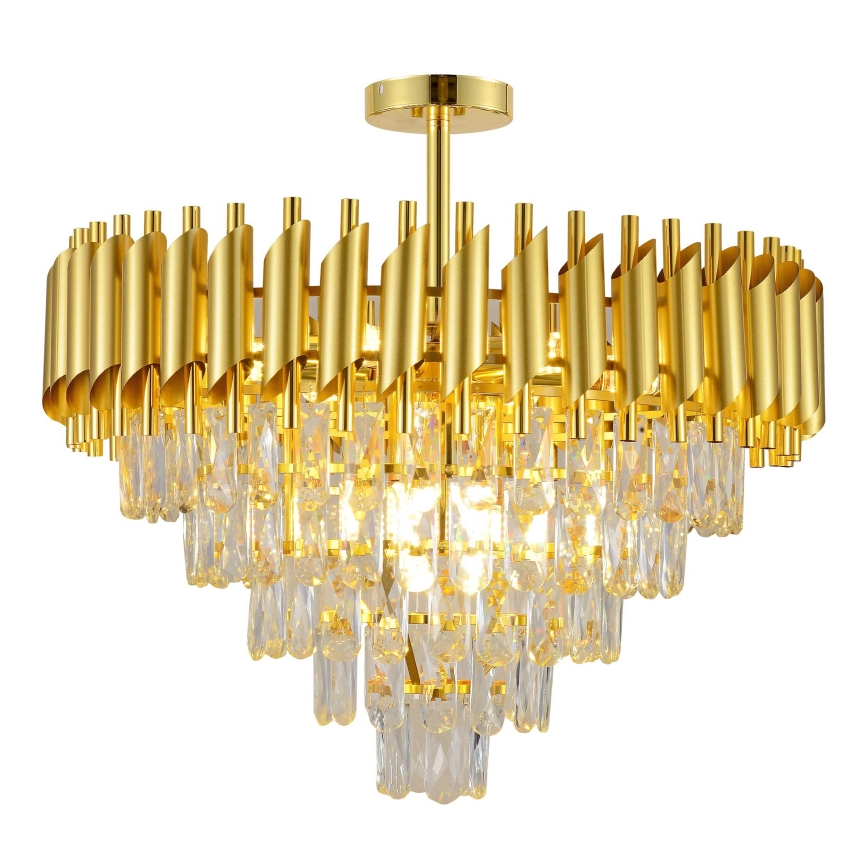 BRILAGI - Lustre de tecto sobreposto ECLIPSE 9xE14/10W/230V Ø 58 cm dourado