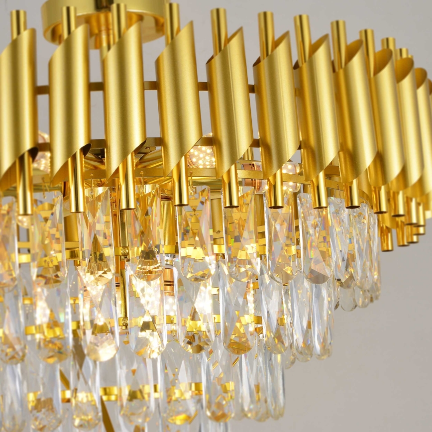BRILAGI - Lustre de tecto sobreposto ECLIPSE 9xE14/10W/230V Ø 58 cm dourado