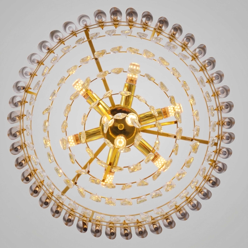 BRILAGI - Lustre de tecto sobreposto ECLIPSE 9xE14/10W/230V Ø 58 cm dourado