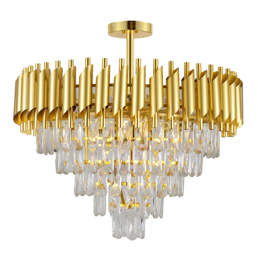 BRILAGI - Lustre de tecto sobreposto ECLIPSE 9xE14/10W/230V Ø 58 cm dourado