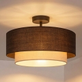 Brilagi - Lustre de Tecto Sobreposto LED BOHO ECO 1xE27/10W/230V Ø 40 cm castanho/creme