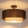 Brilagi - Lustre de Tecto Sobreposto LED BOHO ECO 1xE27/10W/230V Ø 40 cm castanho/creme