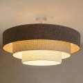 Brilagi - Lustre de tecto sobreposto LUNETA 3xE27/60W/230V Ø 80 cm cinzento/creme/branco