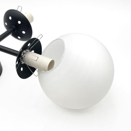 Brilagi - Lustre de tecto sobreposto MALONY 4xE14/20W/230V preto