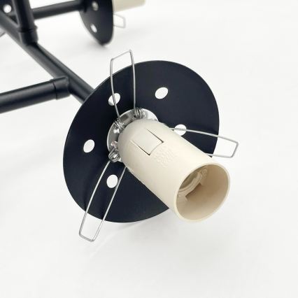 Brilagi - Lustre de tecto sobreposto MALONY 4xE14/20W/230V preto