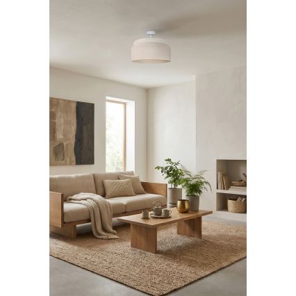 Brilagi - Lustre de teto de montagem direta PADOVA 1xE27/60W/230V Ø 40 cm cor creme