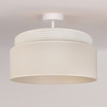 Brilagi - Lustre de teto de montagem direta PADOVA 1xE27/60W/230V Ø 40 cm cor creme