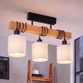 Brilagi - Lustre de teto de montagem em superfície NUBILA 3xE27/60W/230V pinho/branco