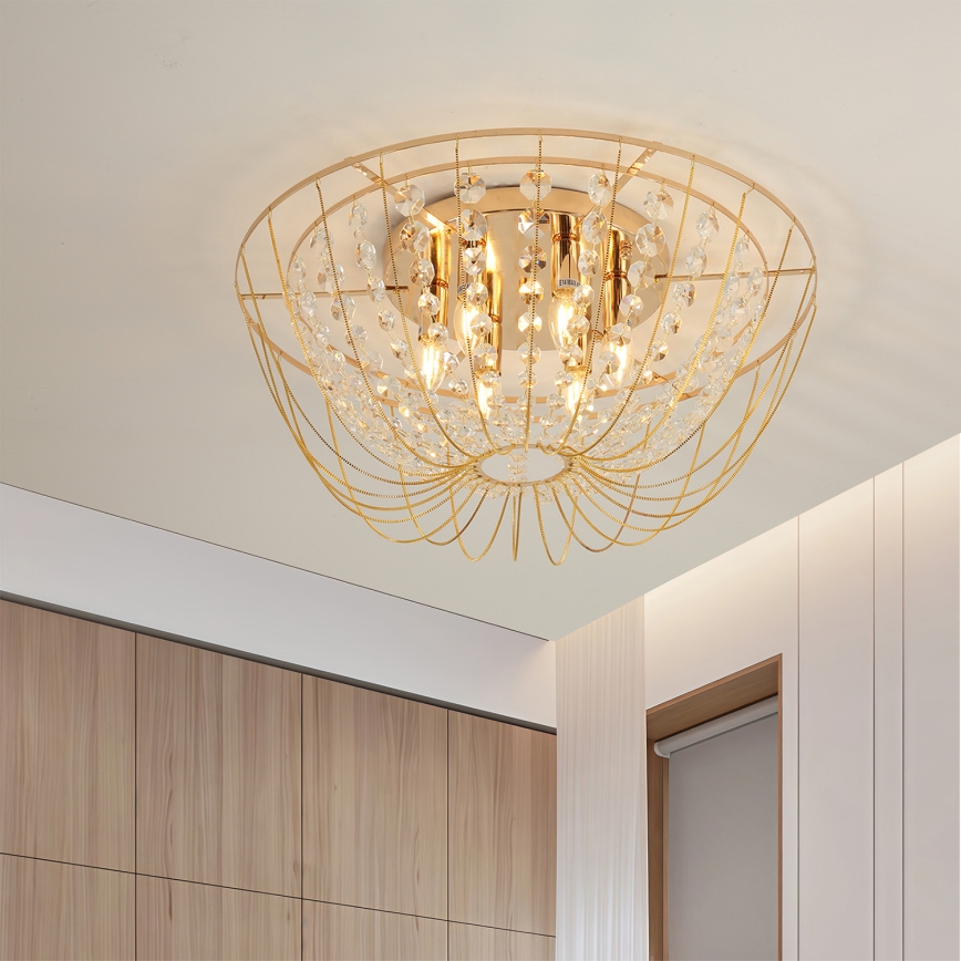 Brilagi - Lustre de teto de montagem em superfície VASTERAS 6xE14/40W/230V, diâmetro 60 cm