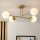 Brilagi - Lustre de teto de sobrepor MALIVA 4xE14/15W/230V dourado/branco