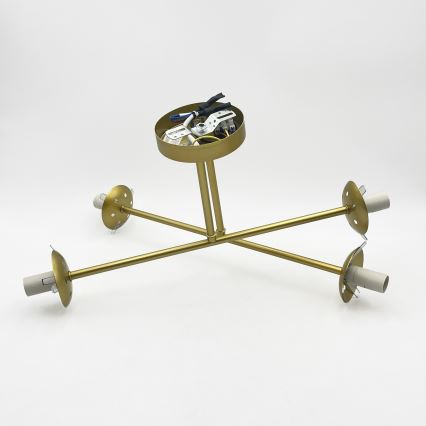Brilagi - Lustre de teto de sobrepor MALIVA 4xE14/15W/230V dourado/branco