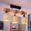 BRILAGI - Lustre de teto de sobrepor NUBILA 3xE27/60W/230V pinho/castanho claro