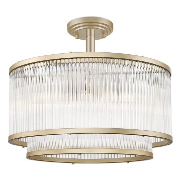 Brilagi - Lustre de teto de superfície RAMOS 5xE14/60W/230V dourado
