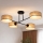 Brilagi - Lustre de teto de superfície VIRGO 4xE14/40W/230V bege/preto