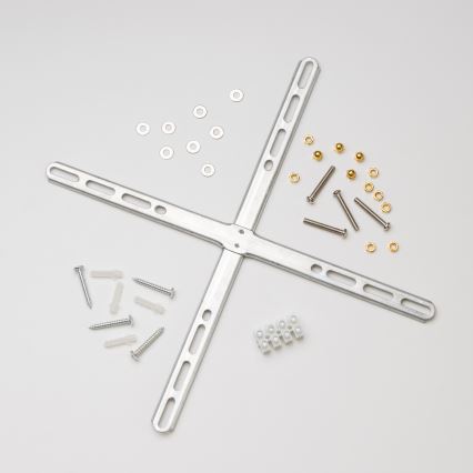 Brilagi - Candeeiro de teto LED de cristal MOZART, 5x E14/40W/230V, diâmetro 40 cm, dourado