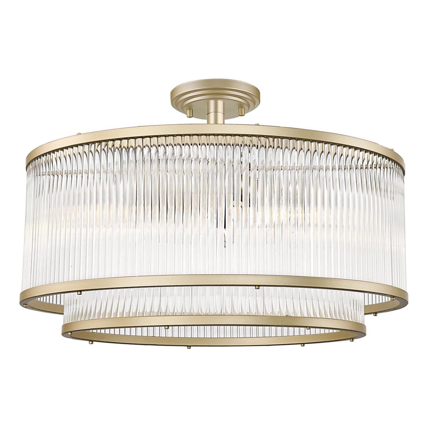Brilagi - Lustre de teto fixo RAMOS 6xE14/60W/230V dourado