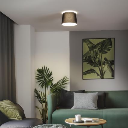 Brilagi - Lustre de teto LED CERIA 1xE27/40W/230V Ø 30 cm preto