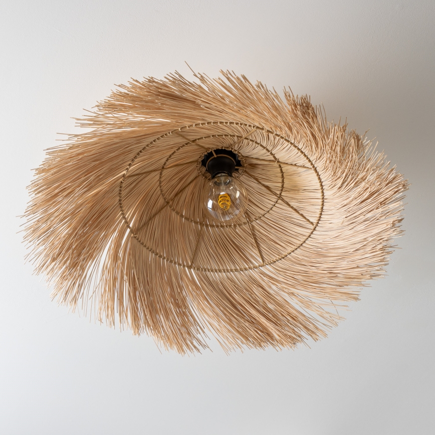 Brilagi - Lustre de teto LED CERIA BOHO 1xE27/40W/230V Ø 100 cm rattan