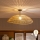 Brilagi - Lustre de teto LED CERIA BOHO 1xE27/60W/230V Ø 70 cm preto/castanho