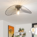 Brilagi - Lustre de teto LED CERIA WIRE 1xE27/40W/230V 40x56 cm preto