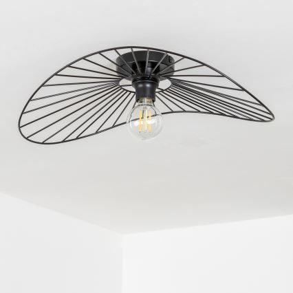 Brilagi - Lustre de teto LED CERIA WIRE 1xE27/40W/230V 40x56 cm preto