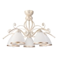 Brilagi - Lustre de teto LED de montagem aparente ANTICO 5xE27/60W/230V 3000K pátina branca