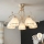 Brilagi - Lustre de teto LED de montagem aparente ANTICO 5xE27/60W/230V 3000K pátina branca