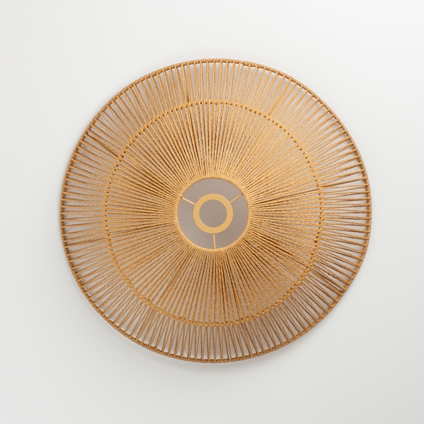 Brilagi - Lustre de teto LED de montagem aparente CERIA BOHO 1xE27/40W/230V Ø 50 cm castanho/carvalho