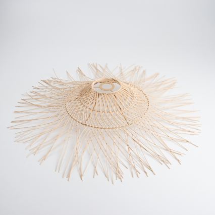 Brilagi - Lustre de teto LED de montagem sobreposta CERIA BOHO 1xE27/60W/230V diâmetro 70 cm preto/bege