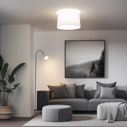 Brilagi - Lustre de teto LED de sobrepor CERIA 1xE27/40W/230V, diâmetro 45 cm, branco