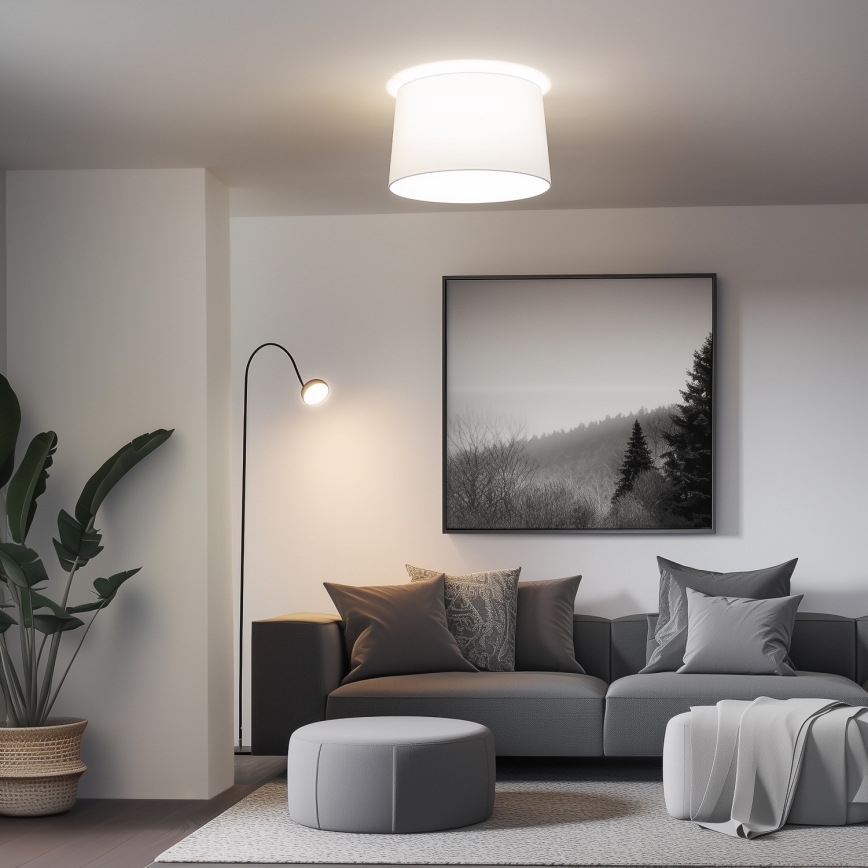 Brilagi - Lustre de teto LED de sobrepor CERIA 1xE27/40W/230V, diâmetro 45 cm, branco