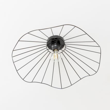 Brilagi - Lustre de Teto LED de Superfície CERIA WIRE 1xE27/40W/230V Ø 60 cm preto