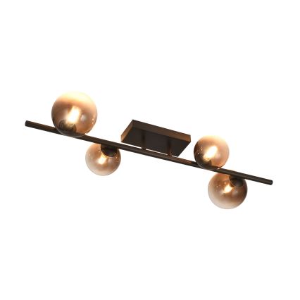 Brilagi - Lustre de Teto LED MILLA 4xG9/3W/230V castanho/castanho fumê