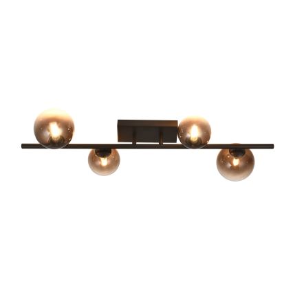 Brilagi - Lustre de Teto LED MILLA 4xG9/3W/230V castanho/castanho fumê
