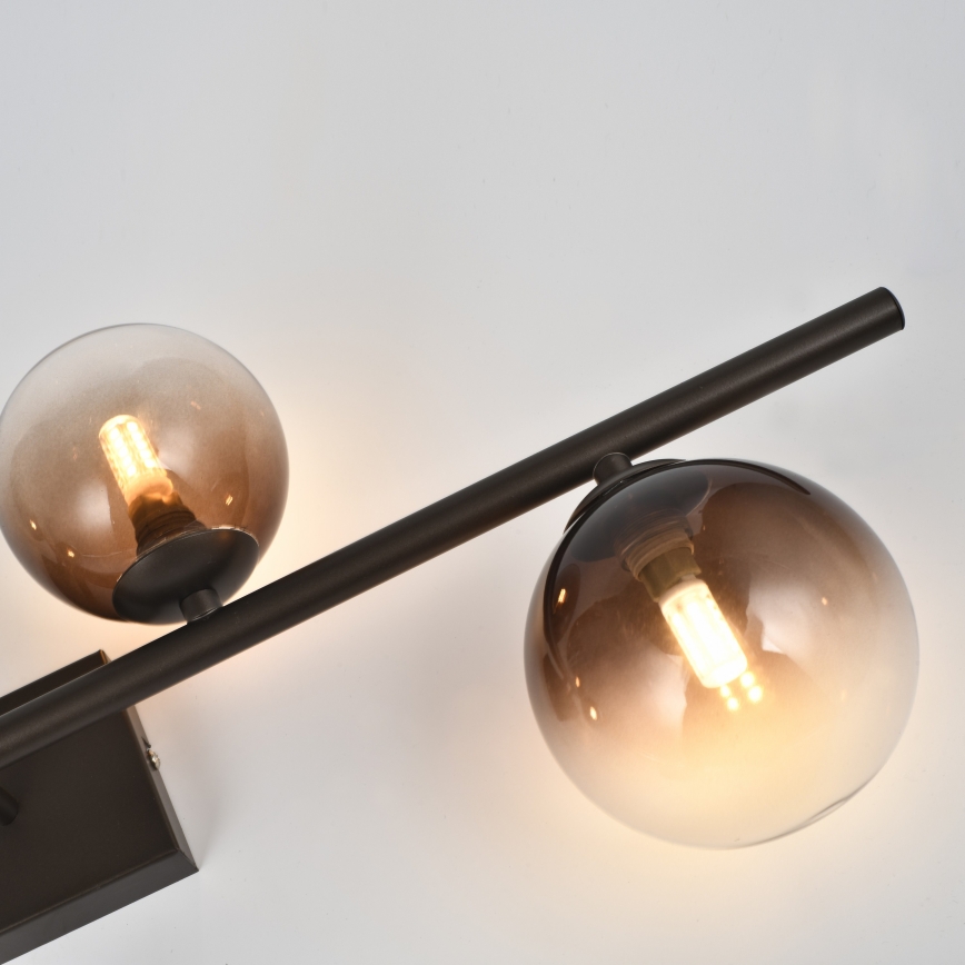 Brilagi - Lustre de Teto LED MILLA 4xG9/3W/230V castanho/castanho fumê