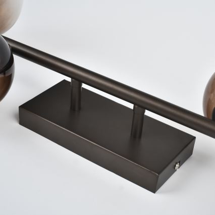 Brilagi - Lustre de Teto LED MILLA 4xG9/3W/230V castanho/castanho fumê