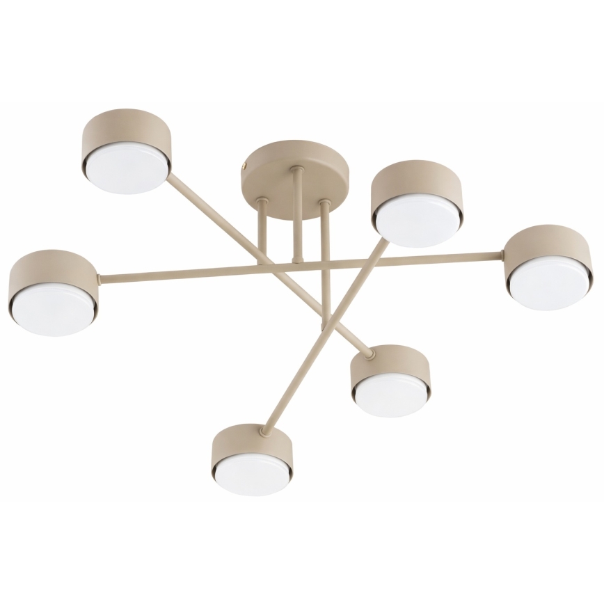 Brilagi - LED RGB+CCT Lustre de Teto Regulável de Superfície MONO 6xGX53/14W/230V 2700-6500K Wi-Fi Tuya preto