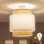 Brilagi - Lustre de teto LED sobreposto CERIA 1xE27/60W/230V Ø 40 cm bege/branco