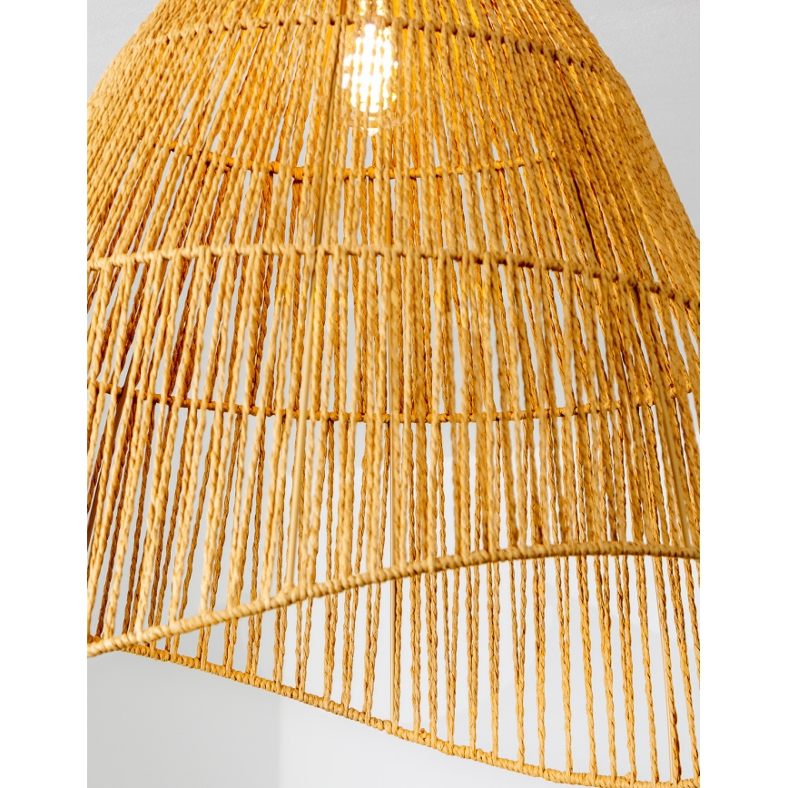 Brilagi - Lustre de teto LED sobreposto CERIA BOHO, 1x E27 (40 W, 230 V), Ø 70 cm, castanho