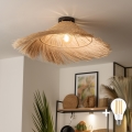BRILAGI - Lustre de teto LED sobreposto CERIA BOHO 1x E27/40W/230V Ø 70 cm em rattan