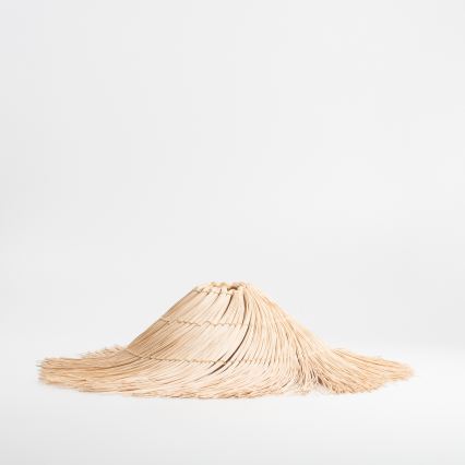 Brilagi - Lustre de Teto LED Sobreposto CERIA BOHO 1xE27/40W/230V Ø 70 cm rattan/carvalho