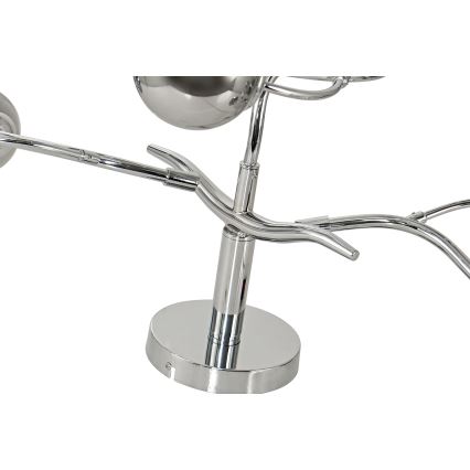 Brilagi - Lustre de teto LED sobreposto MISTEL 9xG9/3W/230V preto cromado/fumê