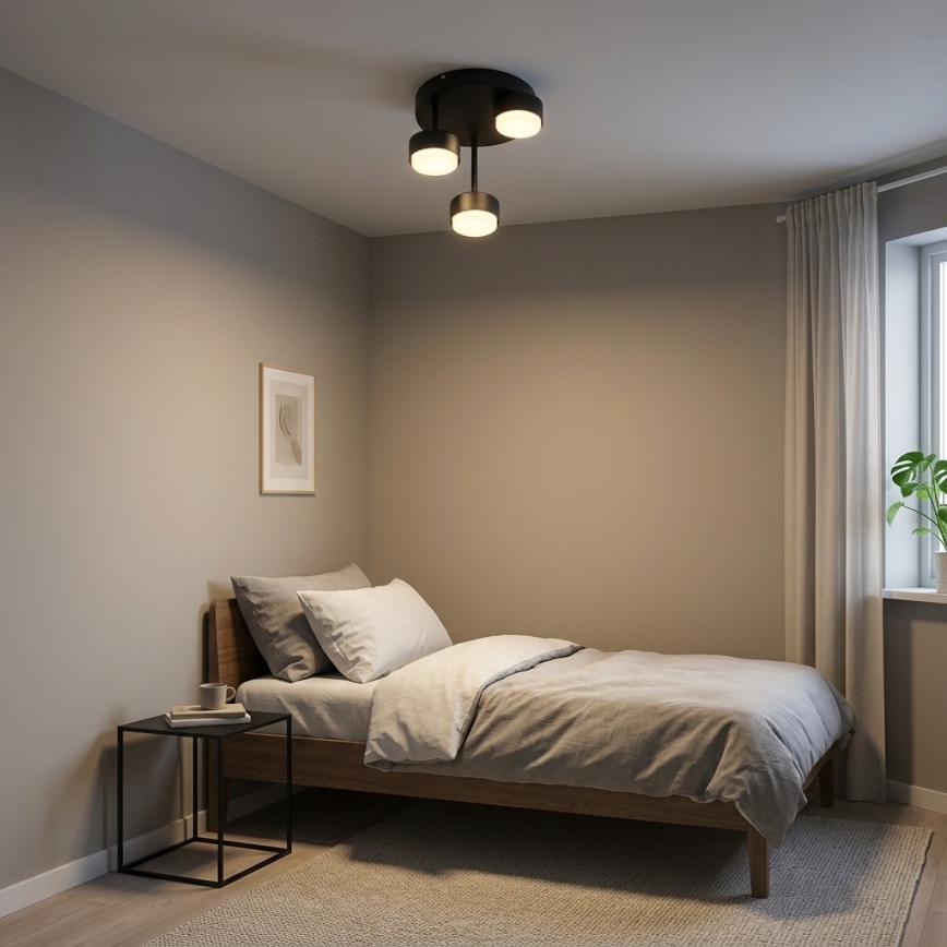 Brilagi - Lustre de Teto LED Sobreposto MONO 3xGX53/30W/230V preto
