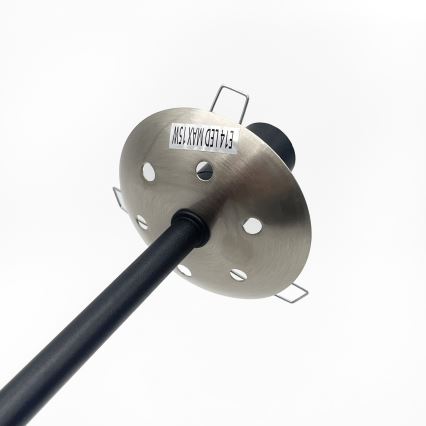 Brilagi - Lustre de teto MALIVA 4xE14/15W/230V cromado mate/fumê