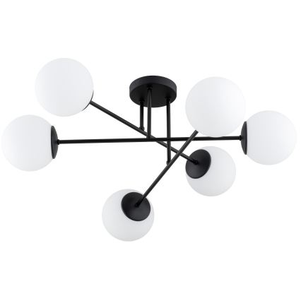 Brilagi - Lustre de teto MILO 6xE27/60W/230V preto